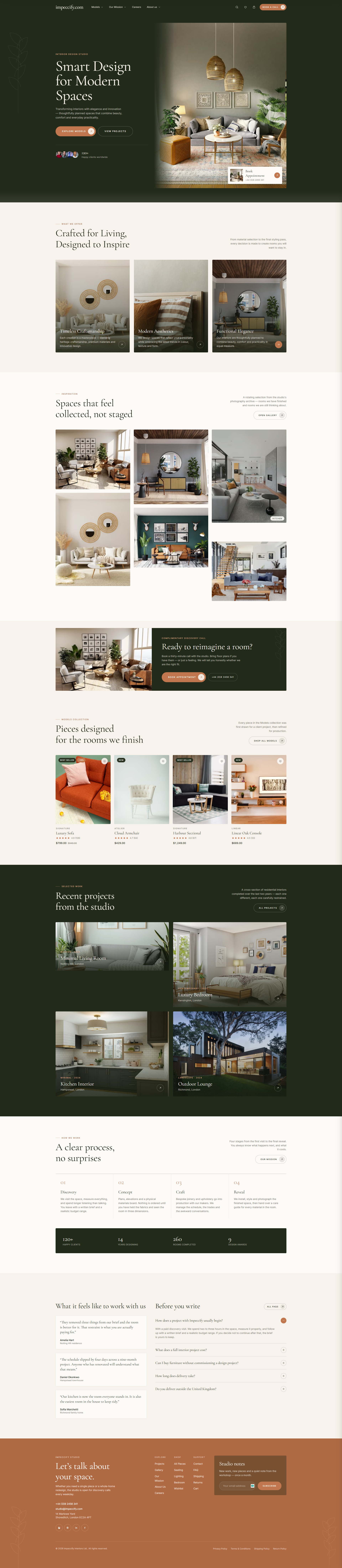 Exterior website homepage