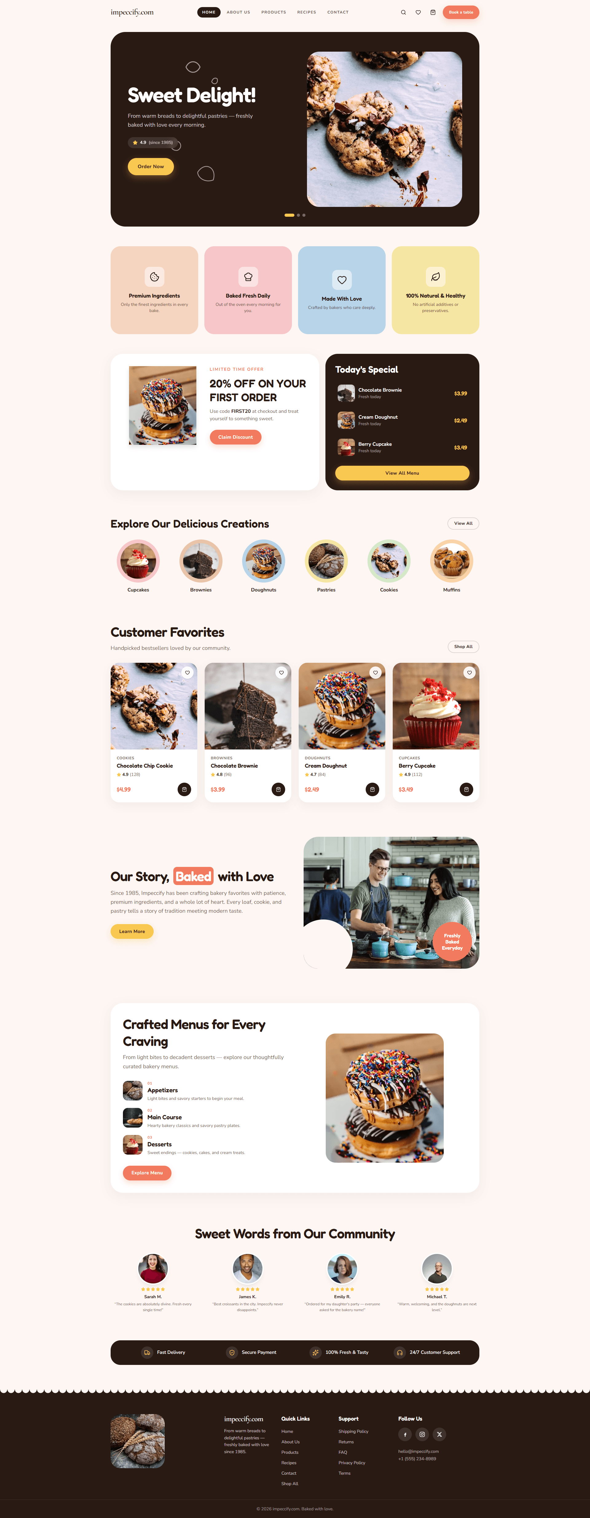 Impeccify website homepage