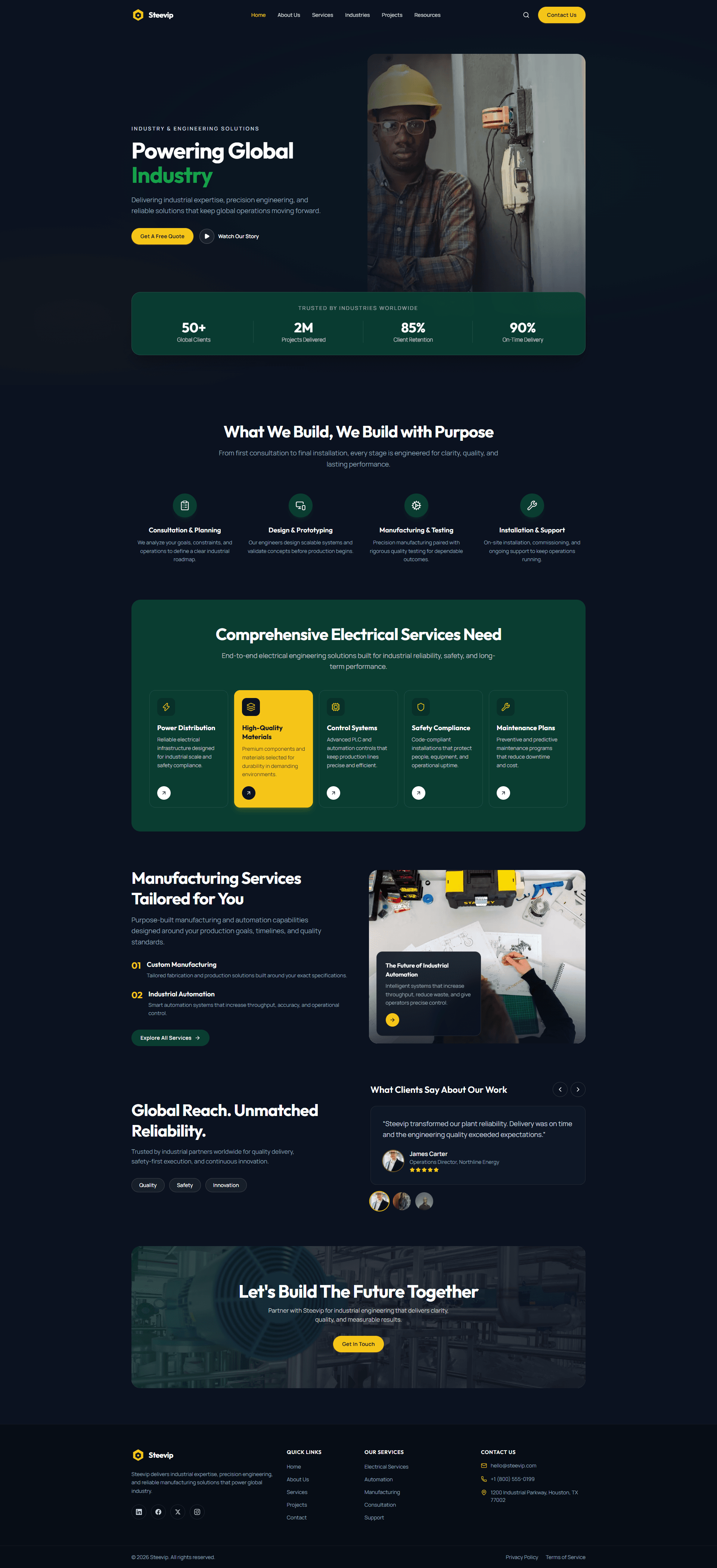 Steevip website homepage